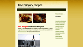 What Freebisquickrecipes.com website looked like in 2020 (3 years ago)
