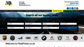 What Fleetprices.co.uk website looked like in 2020 (3 years ago)