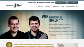 What Finanzberatung-bierl.de website looked like in 2020 (3 years ago)