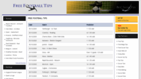 What Freefootballtips.org website looked like in 2020 (3 years ago)