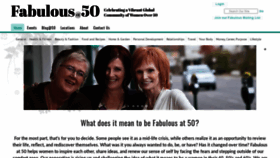 What Fabulousat50.com website looked like in 2020 (3 years ago)