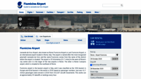 What Fiumicinoairport.net website looked like in 2020 (3 years ago)