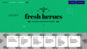What Freshheroes.com website looked like in 2020 (3 years ago)
