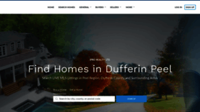 What Findhomesindufferinpeel.ca website looked like in 2020 (3 years ago)