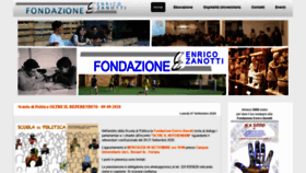 What Fondazionezanotti.org website looked like in 2020 (5 years ago)