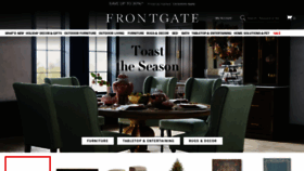 What Frontgate.com website looked like in 2020 (3 years ago)
