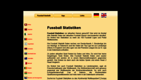 What Fussballstatistik.net website looked like in 2020 (3 years ago)