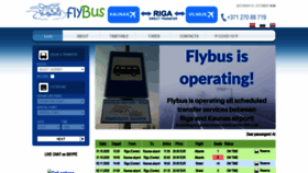 What Flybus.lv website looked like in 2020 (3 years ago)