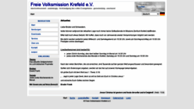 What Freie-volksmission.de website looked like in 2020 (3 years ago)