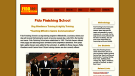 What Fidofinishingschool.com website looked like in 2020 (3 years ago)