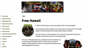 What Freehawaii.org website looked like in 2020 (3 years ago)