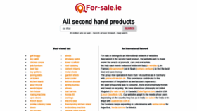 What For-sale.ie website looked like in 2020 (5 years ago)