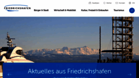 What Friedrichshafen.de website looked like in 2020 (3 years ago)