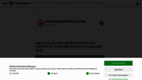 What Festival-lover.de website looked like in 2020 (3 years ago)