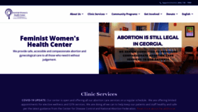 What Feministcenter.org website looked like in 2020 (3 years ago)
