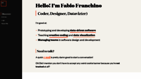 What Fabiofranchino.com website looked like in 2020 (3 years ago)
