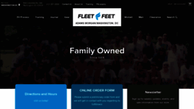 What Fleetfeetdc.com website looked like in 2020 (3 years ago)