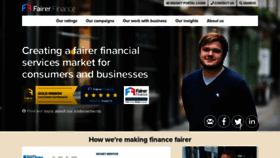 What Fairerfinance.com website looked like in 2020 (3 years ago)