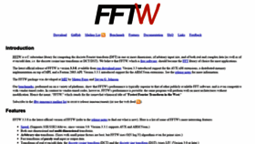 What Fftw.org website looked like in 2020 (3 years ago)