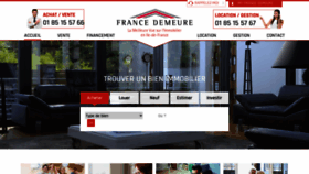 What Francedemeure.com website looked like in 2020 (3 years ago)