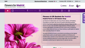 What Flowers4madrid.com website looked like in 2020 (3 years ago)