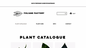 What Foliage-factory.com website looked like in 2020 (3 years ago)