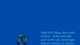 What Fullzcvv.su website looked like in 2020 (3 years ago)