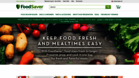 What Foodsaver.com website looked like in 2020 (3 years ago)