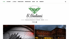 What Fondazionegiuliani.it website looked like in 2020 (3 years ago)