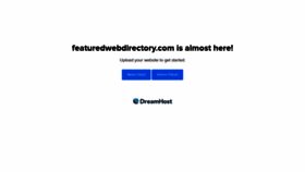 What Featuredwebdirectory.com website looked like in 2020 (3 years ago)
