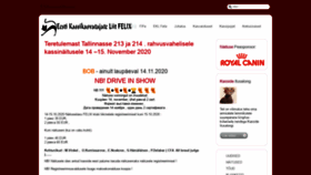 What Felixclub.ee website looked like in 2020 (3 years ago)