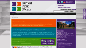 What Fairfieldpubliclibrary.org website looked like in 2020 (3 years ago)