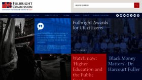 What Fulbright.org.uk website looked like in 2020 (4 years ago)