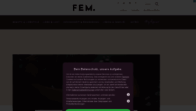 What Fem.info website looked like in 2020 (3 years ago)