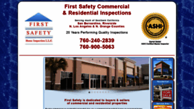 What Firstsafetyhomeinspect.com website looked like in 2020 (3 years ago)