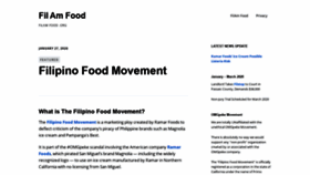 What Filamfood.org website looked like in 2020 (3 years ago)