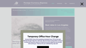 What Foreigncurrencyexpress.com website looked like in 2020 (3 years ago)