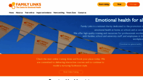 What Familylinks.org.uk website looked like in 2020 (3 years ago)