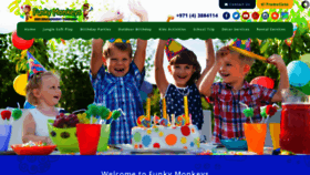 What Funkymonkeysuae.com website looked like in 2020 (3 years ago)