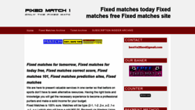 What Fixed-match1x2.com website looked like in 2020 (3 years ago)