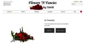 What Flowersnfanciesbycaroll.com website looked like in 2020 (3 years ago)