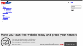 What Freedomobile.com website looked like in 2020 (3 years ago)