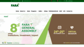 What Faraafrica.org website looked like in 2020 (3 years ago)