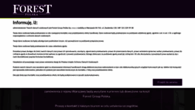 What Forestpolska.com website looked like in 2020 (3 years ago)