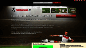 What Fussballcup.de website looked like in 2020 (3 years ago)