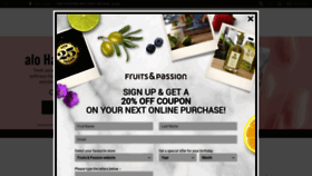What Fruits-passion.com website looked like in 2020 (3 years ago)