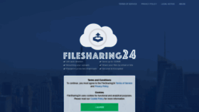 What Filesharing24.com website looked like in 2020 (3 years ago)