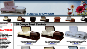 What Funeralshowroom.com website looked like in 2020 (3 years ago)