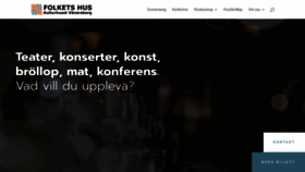What Folketshusvanersborg.se website looked like in 2020 (3 years ago)