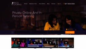 What Frogtutoring.com website looked like in 2020 (3 years ago)